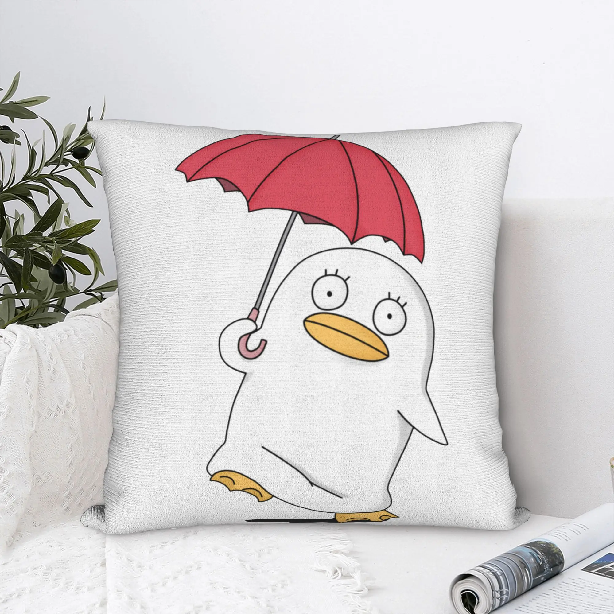 Mr. Raindrop Elizabeth Gintama Pillowcase Soft Cushion Cover Decor Gintoki Manga Kagura Duck Anime Pillow Case Cover Home 18''