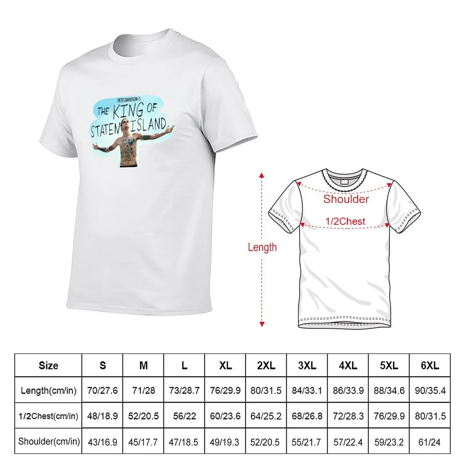 Pete Davidson - The King of Staten Island Movie T-Shirt Lightweight Casual Summer T-Shirt