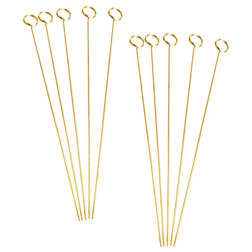 10Pcs Heart Shape Floral Picks Metal Card Holder Clip for Flower Arrangements Table Number Holder Party Wedding Supplies