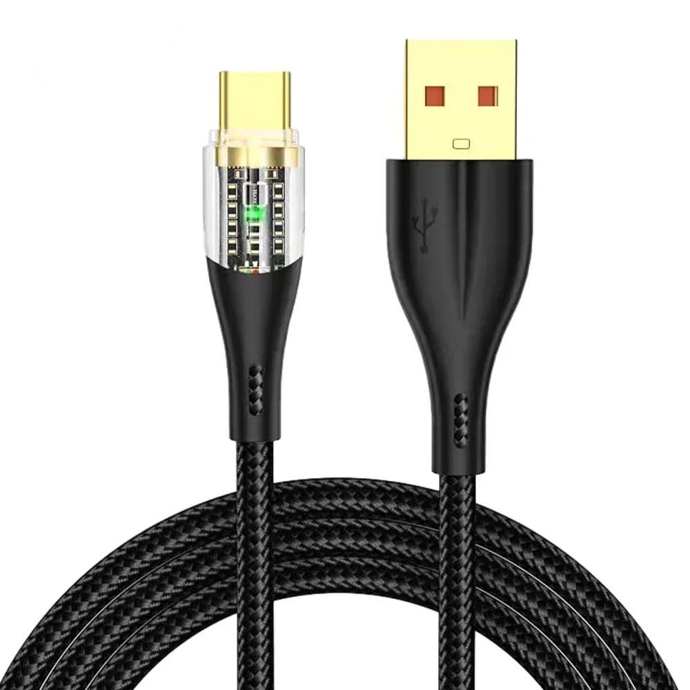 120w 6a usb tipo c cabo de carregamento rápido usb c carregador fio para iphone 14 13 12 11 huawei p40 p30 realme