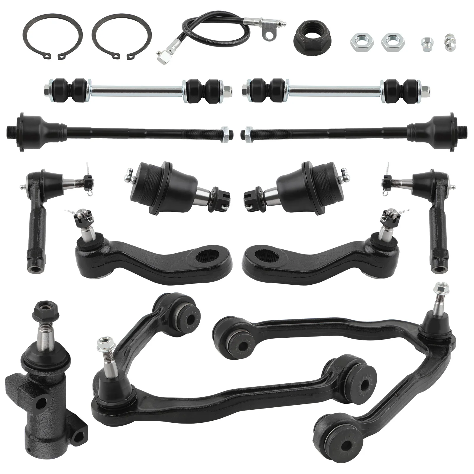 13x Front Upper Control Arm Ball Joints Tie Rods for Chevrolet Tahoe GMC Yukon