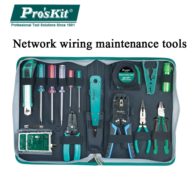 Pro's Kit network wiring maintenance tool kit for network through/open/short circuit installation and maintenance tools PK-4013