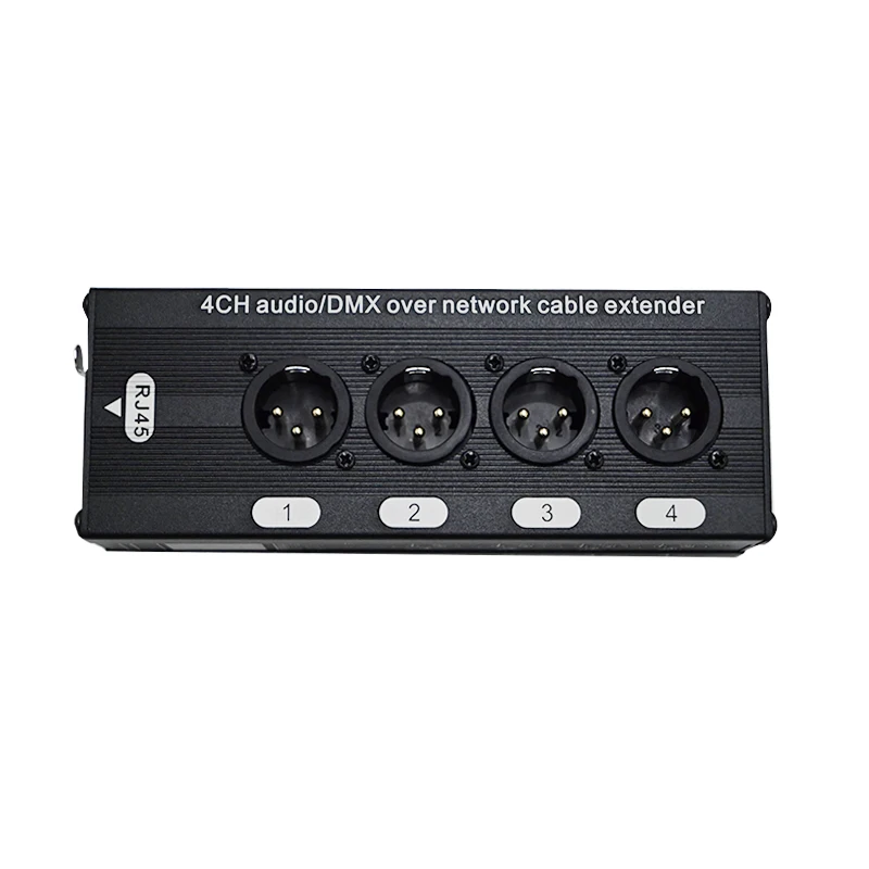 4 Channel 3 Pin XLR to RJ45 Network Cable for Stage Sound, Lighting, and Recording Studio XLR Male to Female to RJ45 Ethercon NE