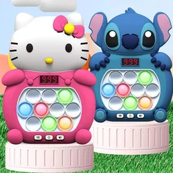 New Kuromi Quick Push Game Pop up Fidget Bubble Electronic Pop it Pro Game Light Stress Relief Toy Adult and Children's Gift Box