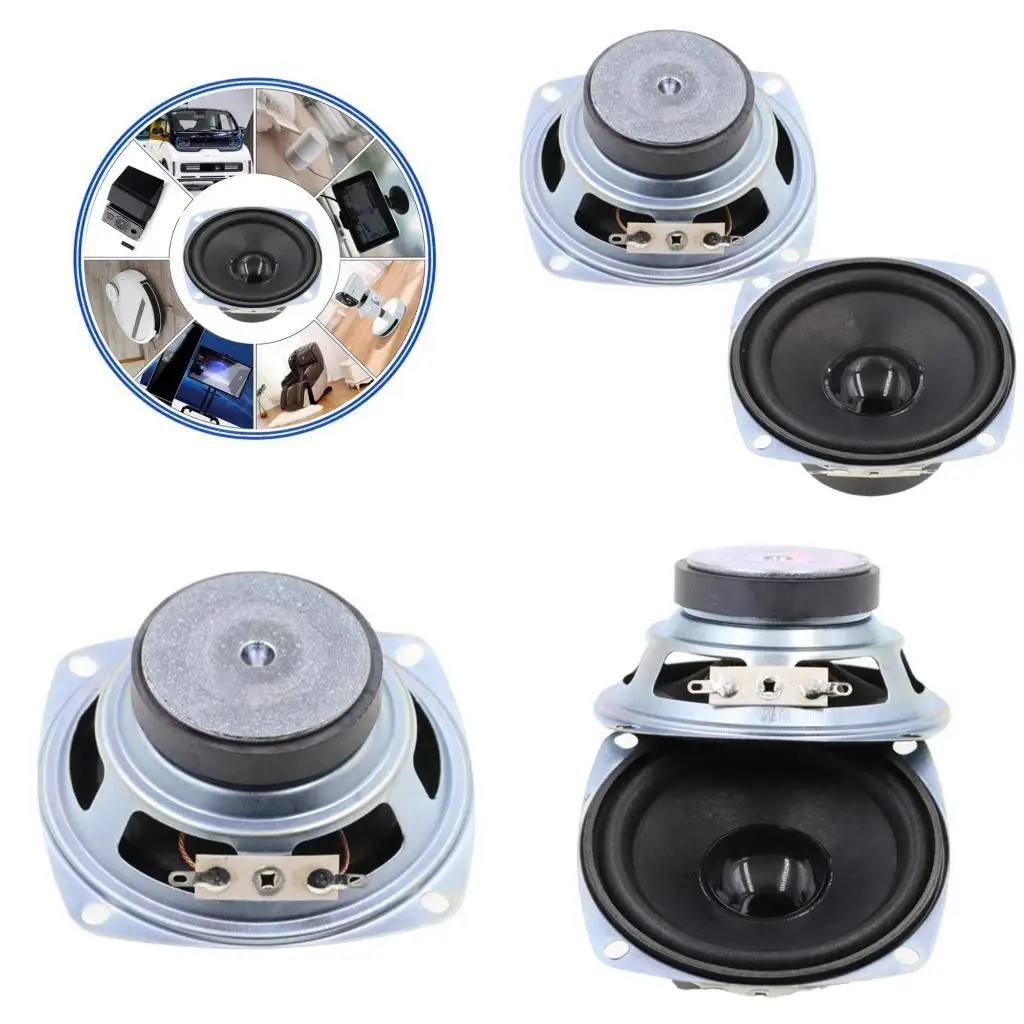 

31BA 1pair 3Inch 4Ohm Audios Speaker Durability ABS Full Ranges Audios Speaker for Radio Intercoms and Mini Speaker Systems