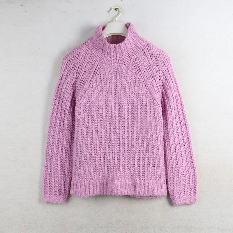 

Sunine Home Autumn Winter Thi Knitted Sweater Women's Street Sle Long Sve round Ne Outerwear Warm Cozy Knitwear