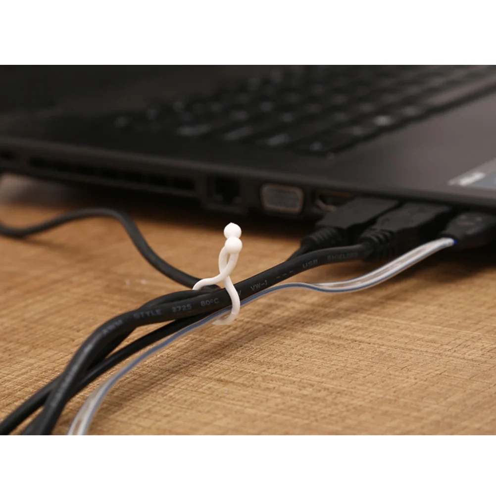 

150pcs Clips Wire Organizer Plastic Cord Management For Charging Cables Usb Power Cords Home Office Desk Cord Organizer Clips