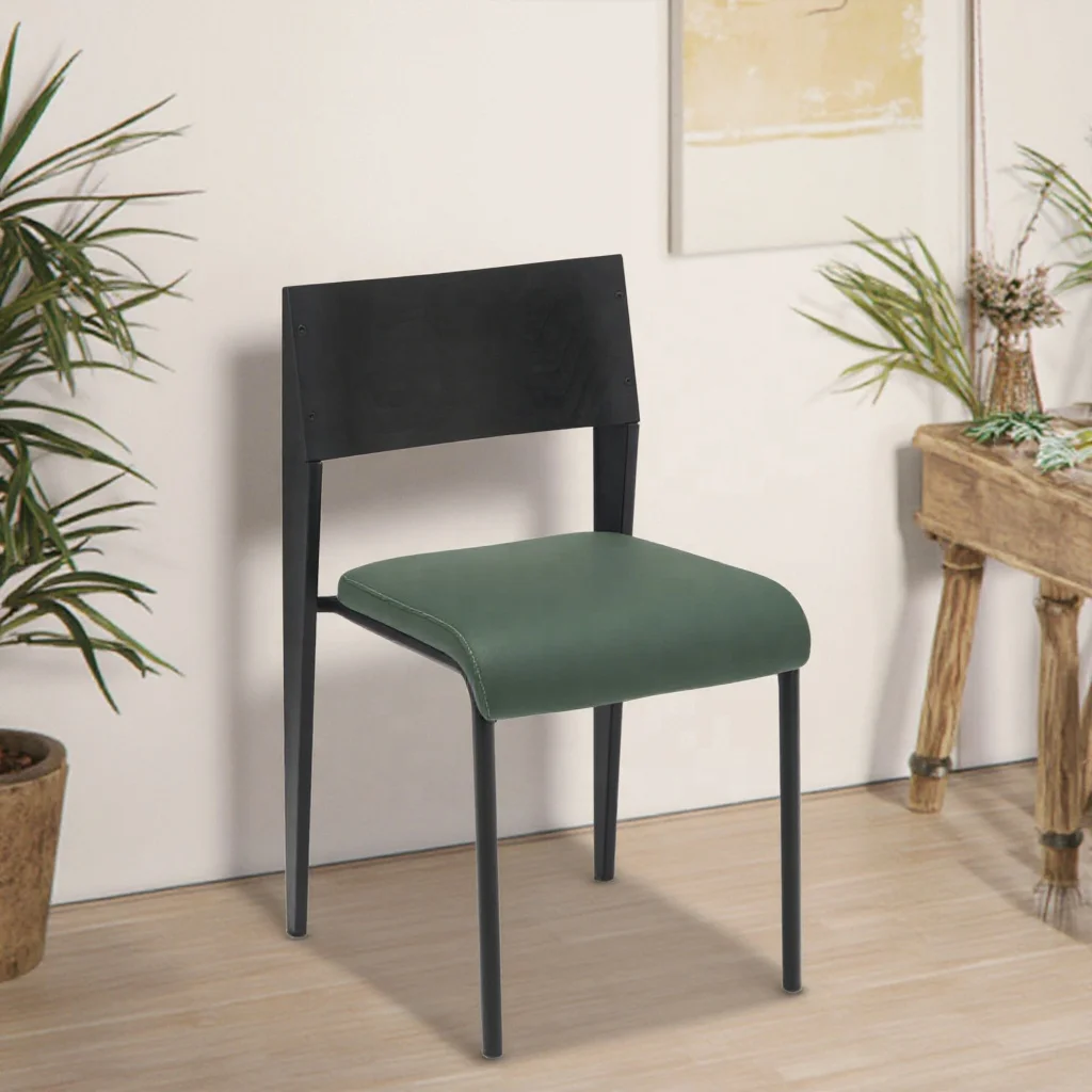 

Оптовая продажа, деревянный кафе-ресторан, обеденный стул из пепла, полиуретановая подушка, шезлонг для ресторана со стальными ножками