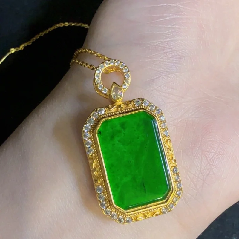 Natural Jadeite A-grade bright green 