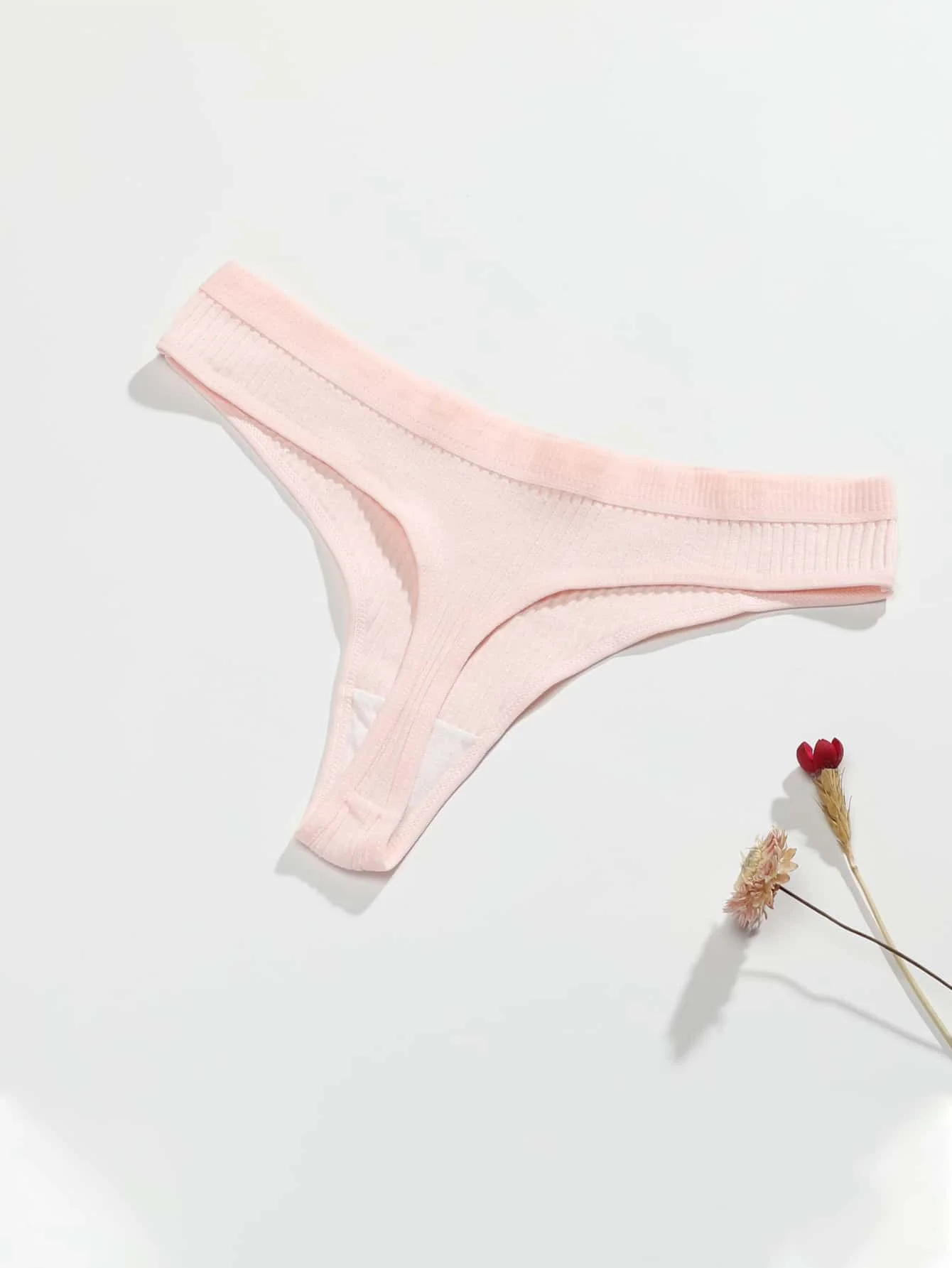 7 قطع من سيور بسيطة ومثيرة ومنخفضة الخصر للنساء بألوان مختلفة، سيور مريحة من القطن الخالص قابلة للتنفس،