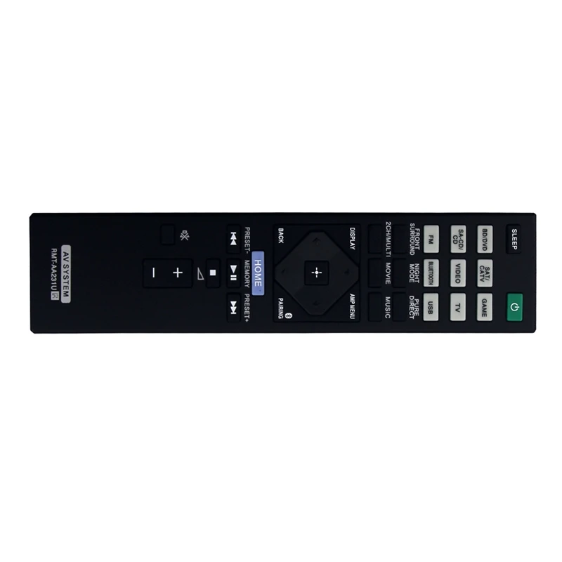 Télécommande de remplacement RMT-AA231U pour récepteur AV Sony, système de cinéma maison STR-DH770 STRDH770