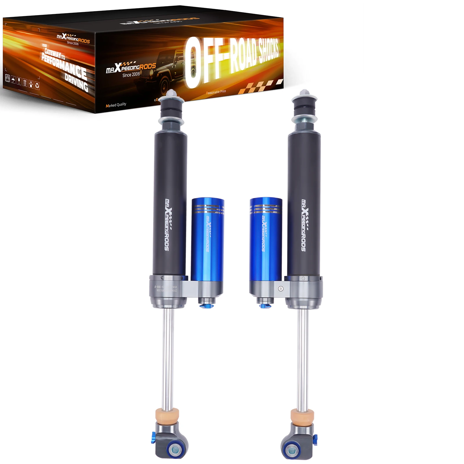 

Dual Mode 2.5 Front Reservoir Shock For Ford F-250 F-350 4WD 2017-25 2-3.5" Lift