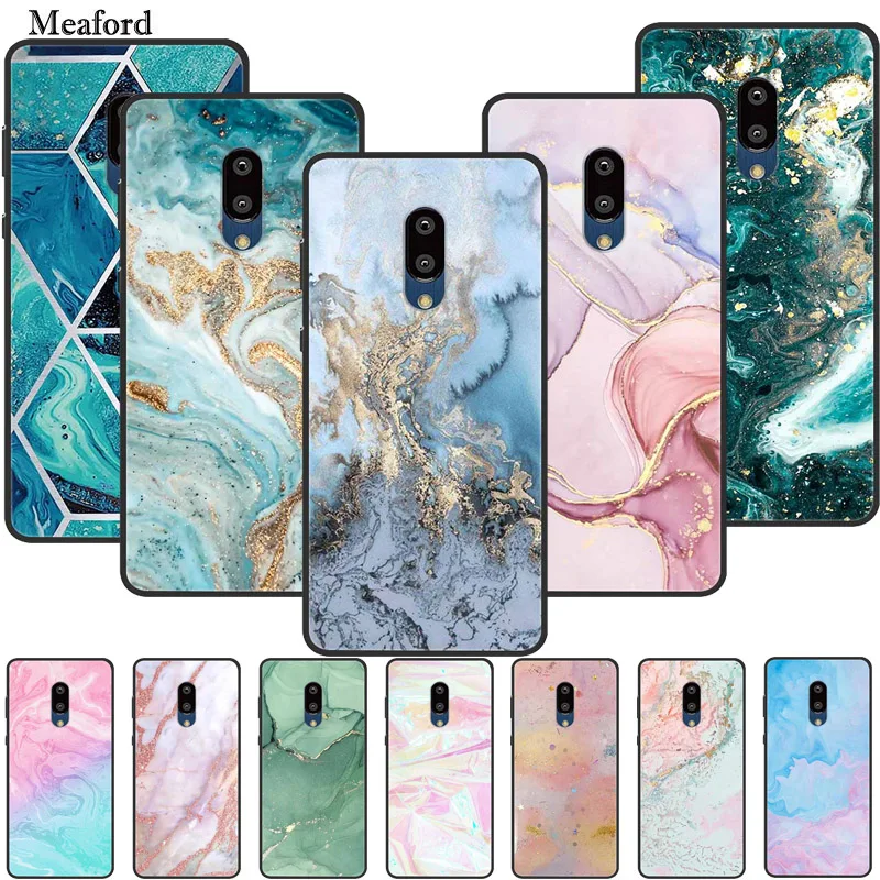 Funda suave de silicona TPU para Sharp Aquos Zero 2, carcasa con dibujos animados de mármol, para Sharp Aquos Zero2 SH-Z20 SHV47
