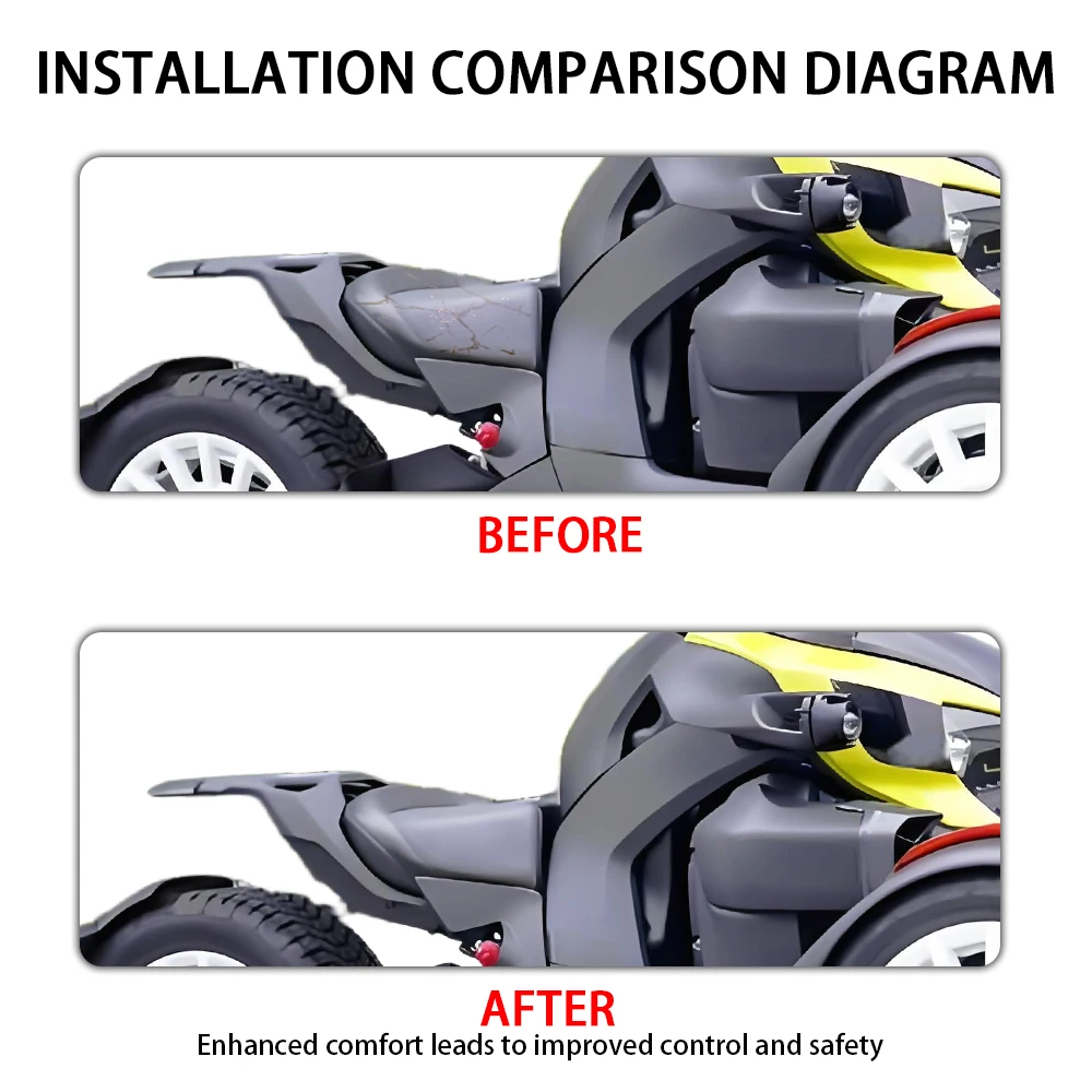 219400795 Motorcycle New Fit For BRP Can-Am Ryker 600 Ryker900 2019 - 2024 Comfort Driver Seat Cover Cushion Saddle Accessory view 2