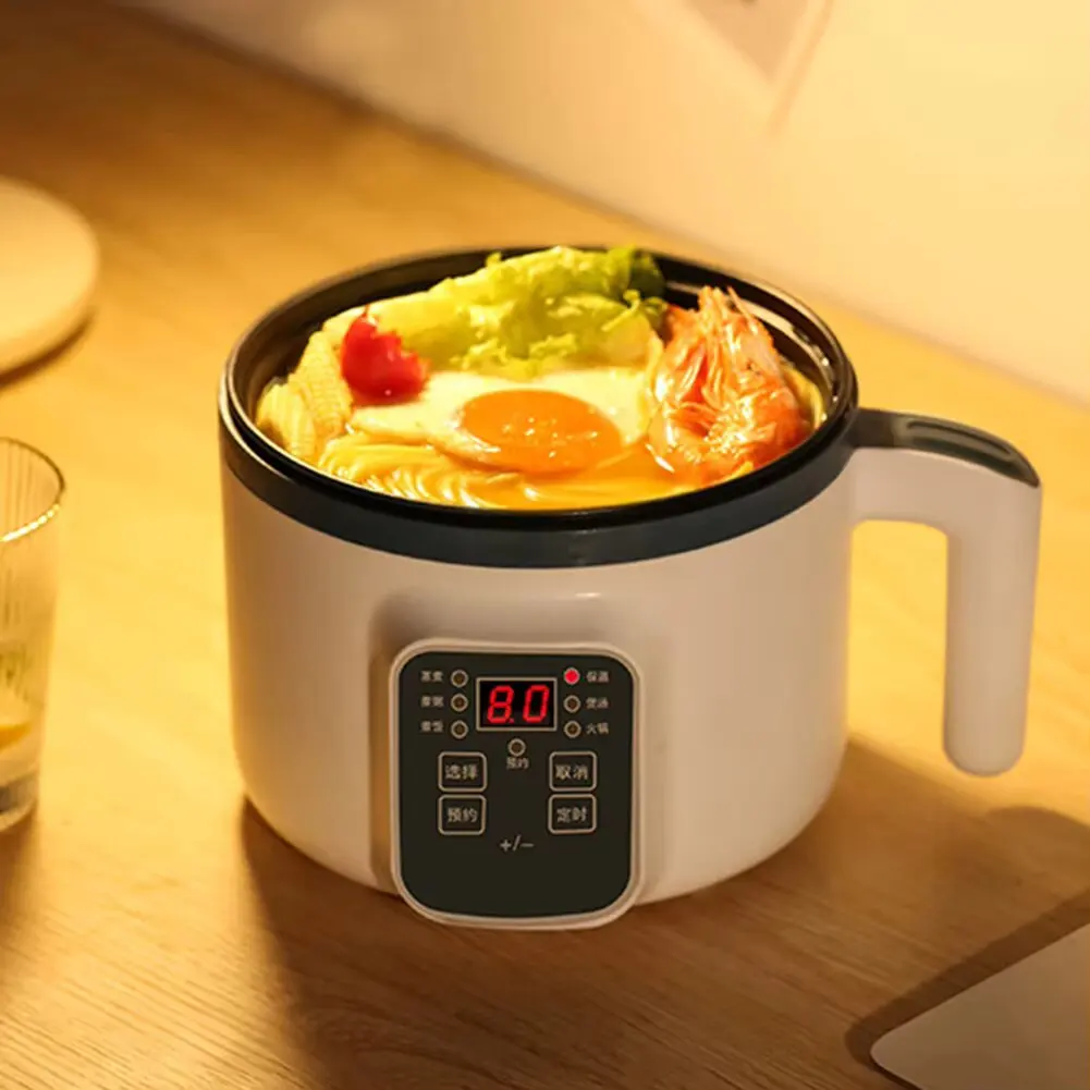 1.7L Mini Electric Cooker Electric Pressure Cooker Hot Pot Multifunctional Cooker Household Home Appliances Kitchen Supplies NEW