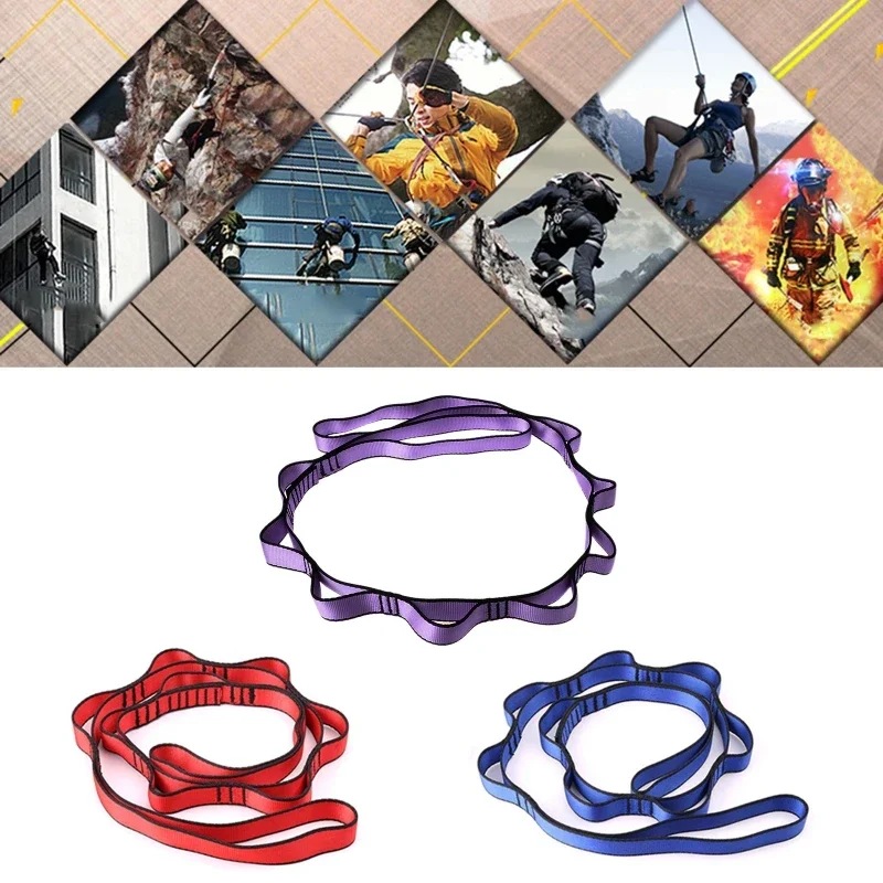 Adjustable Tree Hanging Hammock Straps Climbing Rope Aerial Yoga Hammock Belt