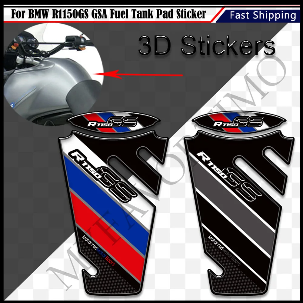 

Motorcycle For BMW R1150GS R 1150 GS R1150 GSA ADV Adventure Protector Tank Pad Grips Gas Fuel Oil Kit Knee Stickers Decals