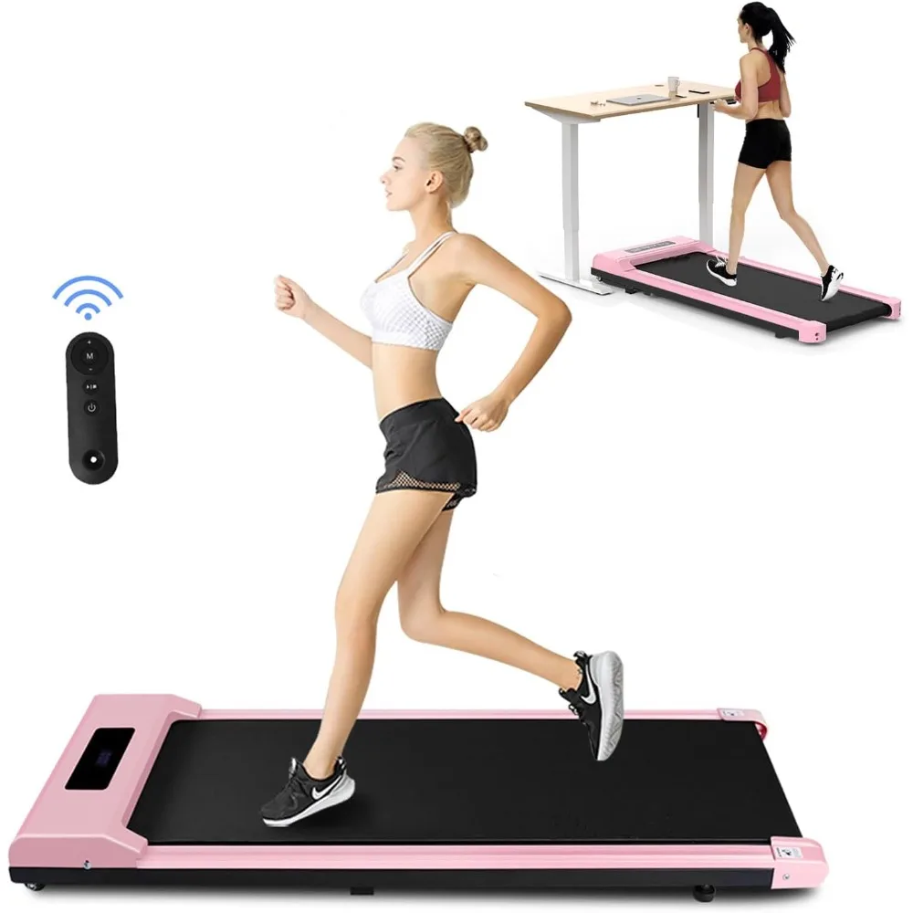 

Walking Pad Under Desk, 6.2MPH Portable Flat Treadmill for Office & Home, 2.5HP Ultra Quiet Standing Desk Treadmill