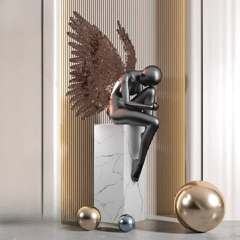 

Modern light luxury creative angel sculpture