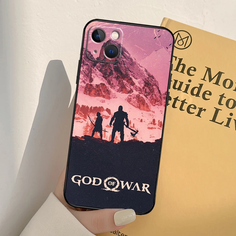 God of War Case For iPhone 16 15 14 Pro Max Plus 13 Pro Max 11 12 Mini Cover Coque