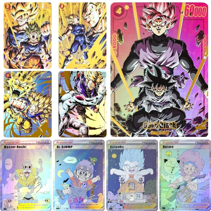 Dragon Ball Super Chichi Cell Frieza Mye DIY domowej roboty brązującej tekstury karta kolekcjonerska świąteczny prezent urodzinowy gry zabawki