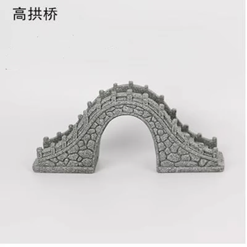 Stone Bridge Figurine Sandstone Dollhouse Decoration Accessories Decorative Small Statue For Study Shelf Living Room Cabinet