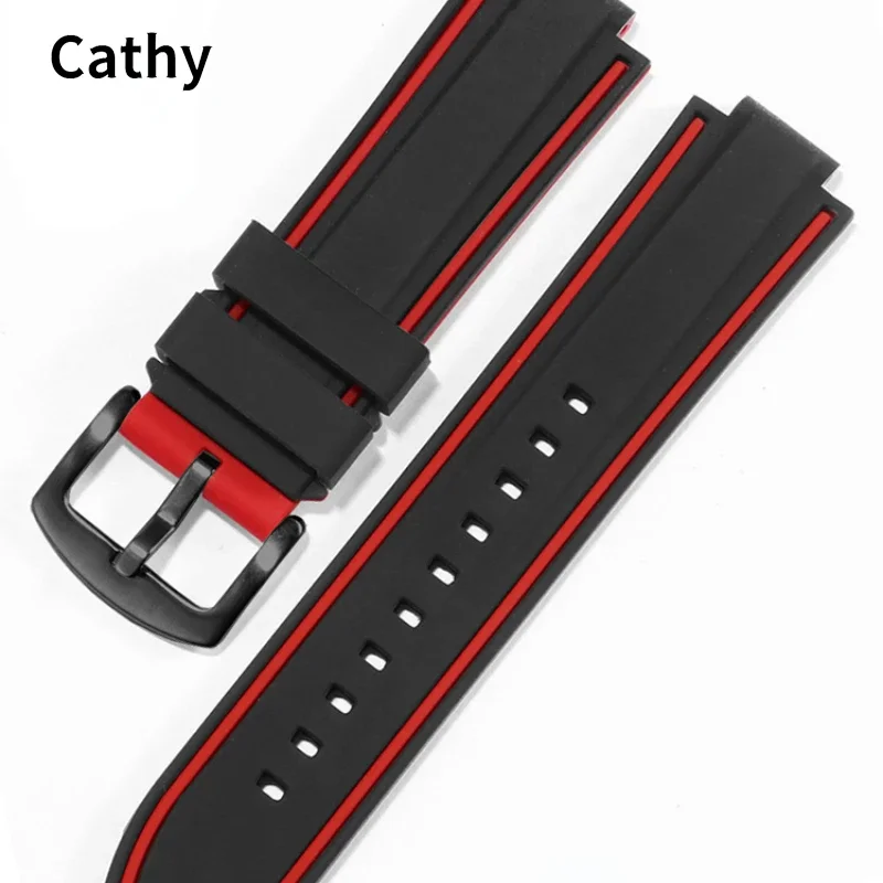 Silicone Watch Strap for Casio GST-B400 B200 Hagane No Boukenshin Raised Mouth Rubber Silicone Watch Strap Accessories14 16mm