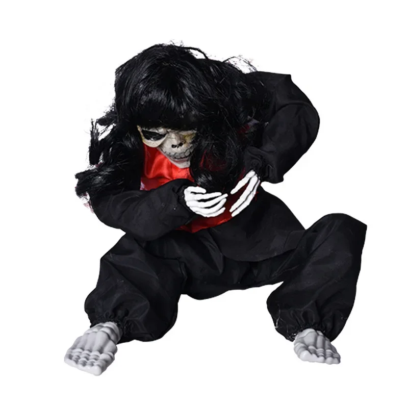 Crying Ghost Halloween Decoration Haunted House Props Bar Trick Props Chamber Madhouse Will Vibrate Female Ghost for Halloween - view 6