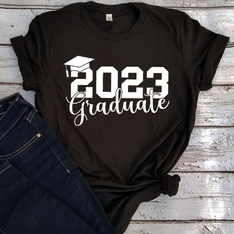 

2023 Graduate Tshirt Girl 2023 Senior Graduate Graphic T Shirts 2023 Graduate Shirt Collage Graduate Top Women L