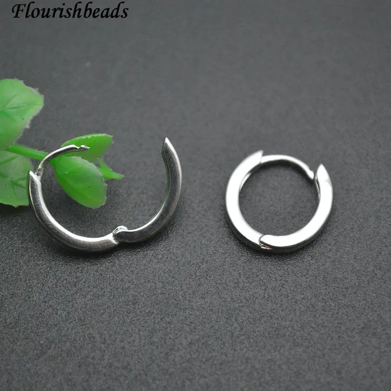 Imagem -06 - Design de Metal Latão Redondo Hoop Brincos para Mulheres Menina Ouro Prata Cor Anti Fadings Moda Brincos Simples Jóias Novo