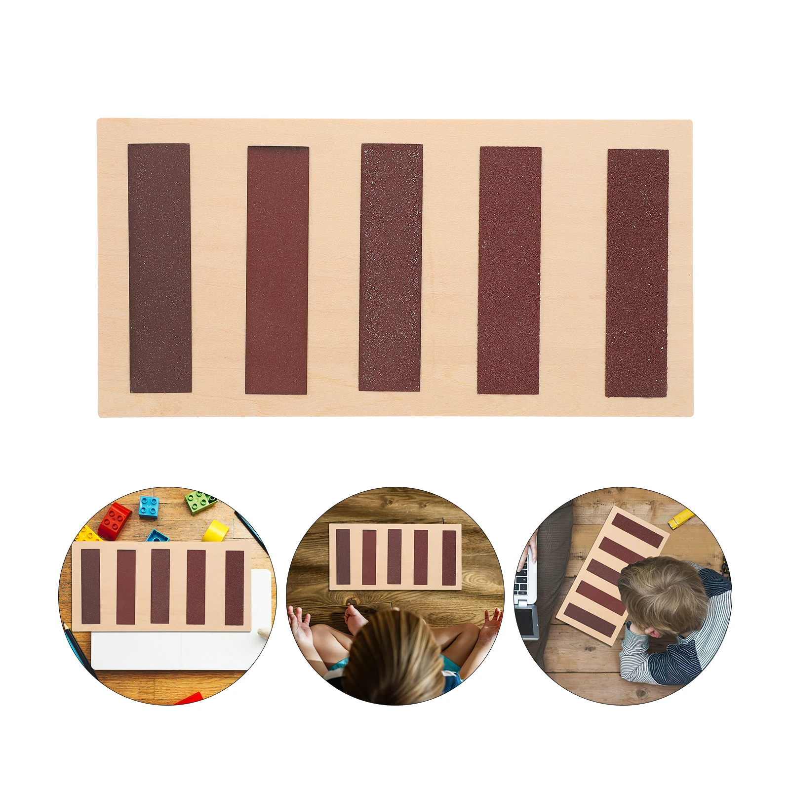 

Touch Panel Tactile Board Teaching Aids Child Toys for Babies Wood Montessori Sensory