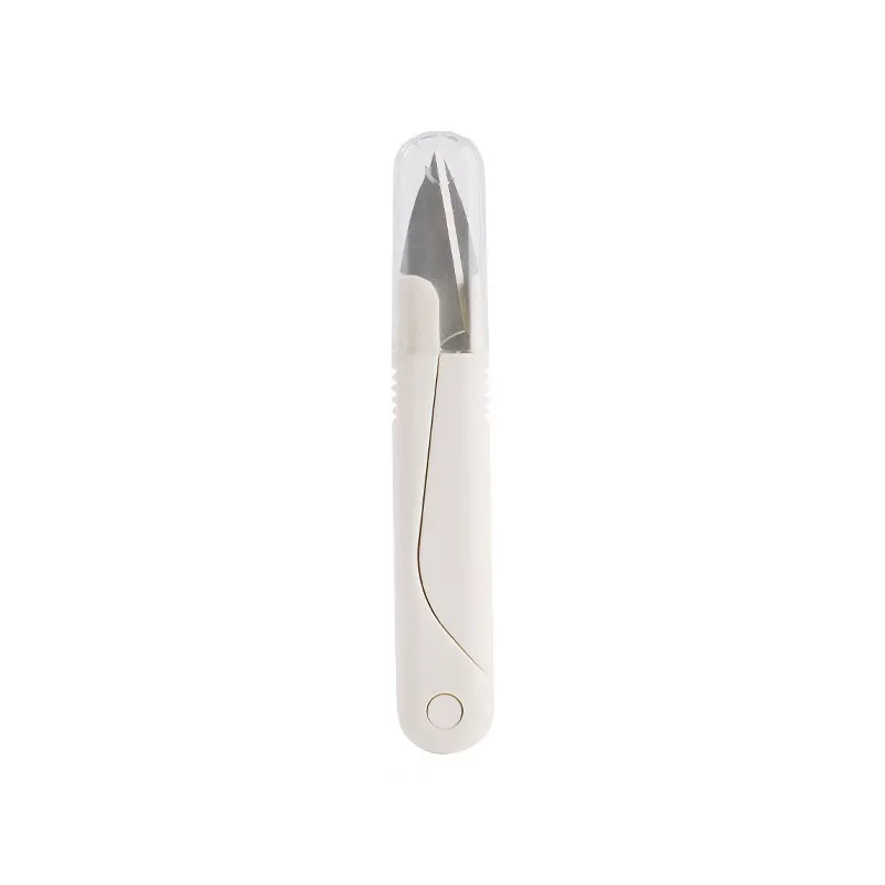 Small Scissors with Lid for Household Textile Pliers, Hand-woven Clothing Store, U-shaped High-value Handmade Scissors