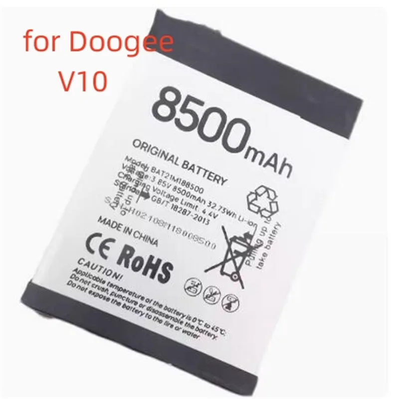 100% original battery for DOOGEE V10 battery 8500mAh Replacement + Tracking Number for DOOGEE BAT21M188500 battery