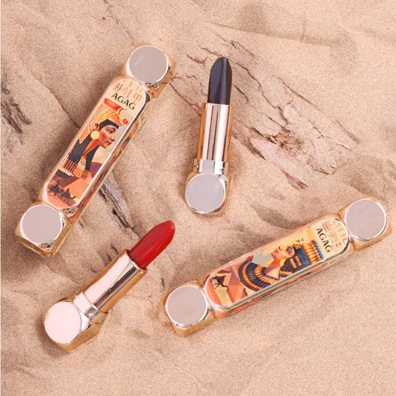 Помада Retro Egyptian Lipstick 6 Colors in 1 Lipstick Lipstick Makeup Set  Matte Liquid Long-lasting Wear Non-stick Cup Beauty