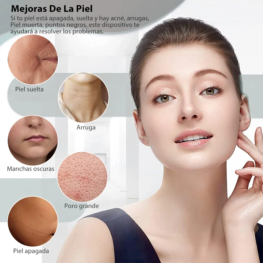 Hifu massageador de levantamento facial de alta frequência, rejuvenescimento da pele, teoria de fótons, microcorrente ems, anti-envelhecimento, máquina de aperto facial