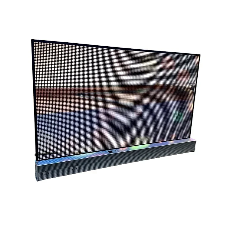 Glass Display Outdoor Film Advertising Soft Double Side Transparent Led Screen