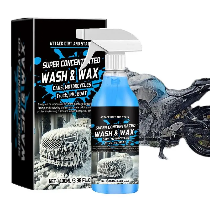 100ml Car Cleaning Foam Liquid Large Capacity High Concentration Super Foam Car Wash Liquid Auto Washing Car Wash Supplies