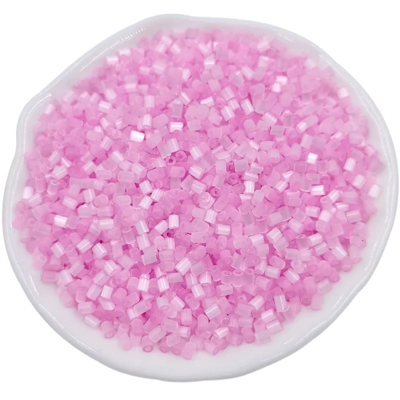 500Pcs 2mm AB Candy Color Round Tube Loose Beads For Bracelet DIY Fashion Necklace Jewelry Accessories Making