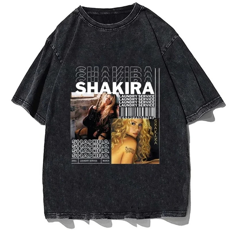 Singer Shakira T Shirt BZRP Music Sessions  Fans T-shirt Women Hip Hop Streetwear Unisex Camisetas Vintage Aesthetic Clothes