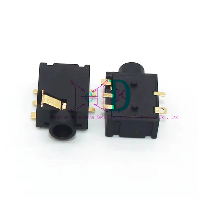 

10 PCS PJ-365 3.5 Earphone Jack 5pin Paster 2 Fixed Pin Diameter 3.5mm Jack For Microusb Socket Switch