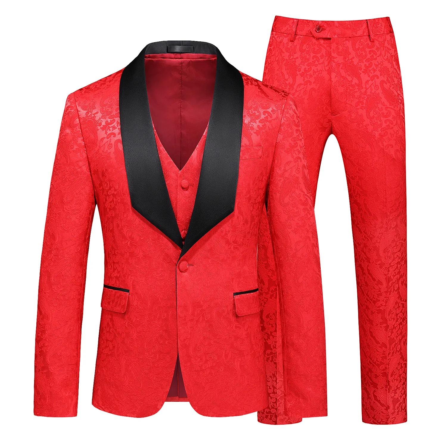 L081 traje formal de tres piezas para hombre, traje informal de negocios, estilo coreano, ajustado, vestido de novia para novio