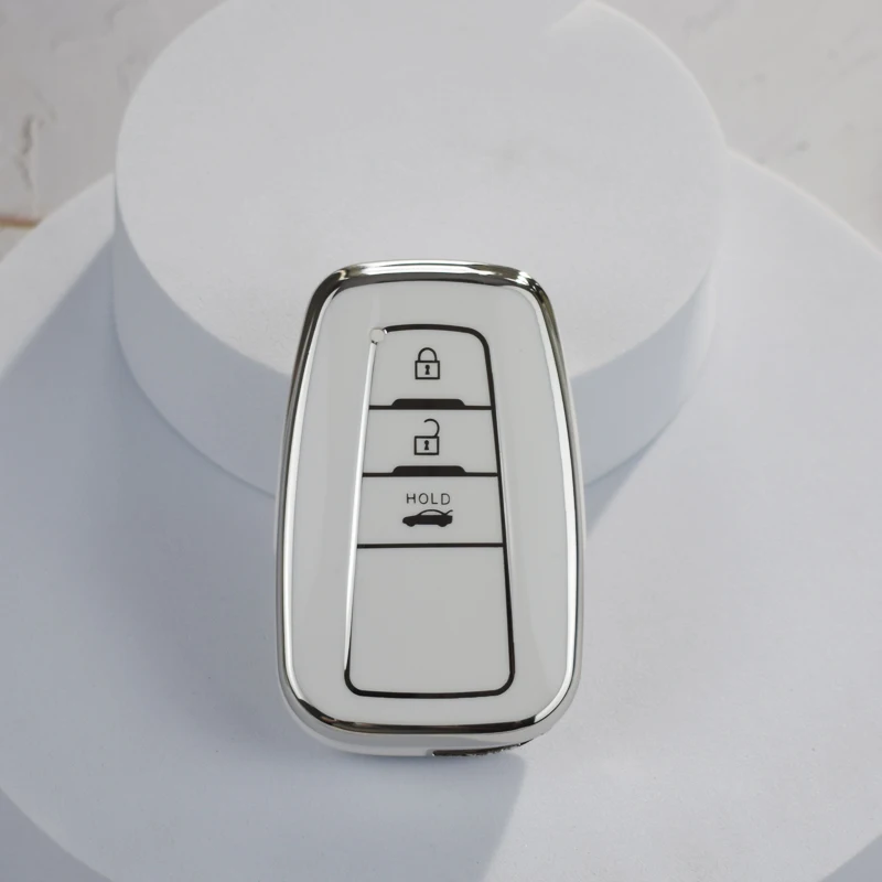 NEW Soft TPU Car Key Case Full Cover Shell For Toyota Prius Camry Corolla CHR C-HR RAV4 Land Cruiser Prado Keychain Accessories