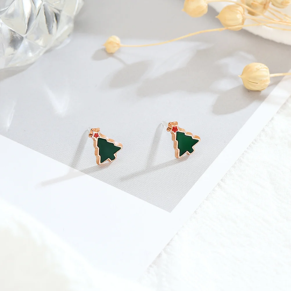 

8 Pairs Christmas Earrings Set Gift Ideas Tree Jewelry Day Accessories for Loved Ones