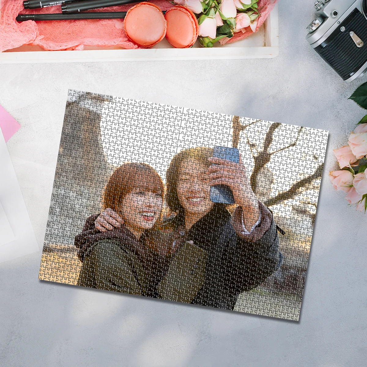 35/300/500/1000pcs Personalized Custom Photo Puzzle family photo Wooden/cardboard for Adults DIY Toys Decoration