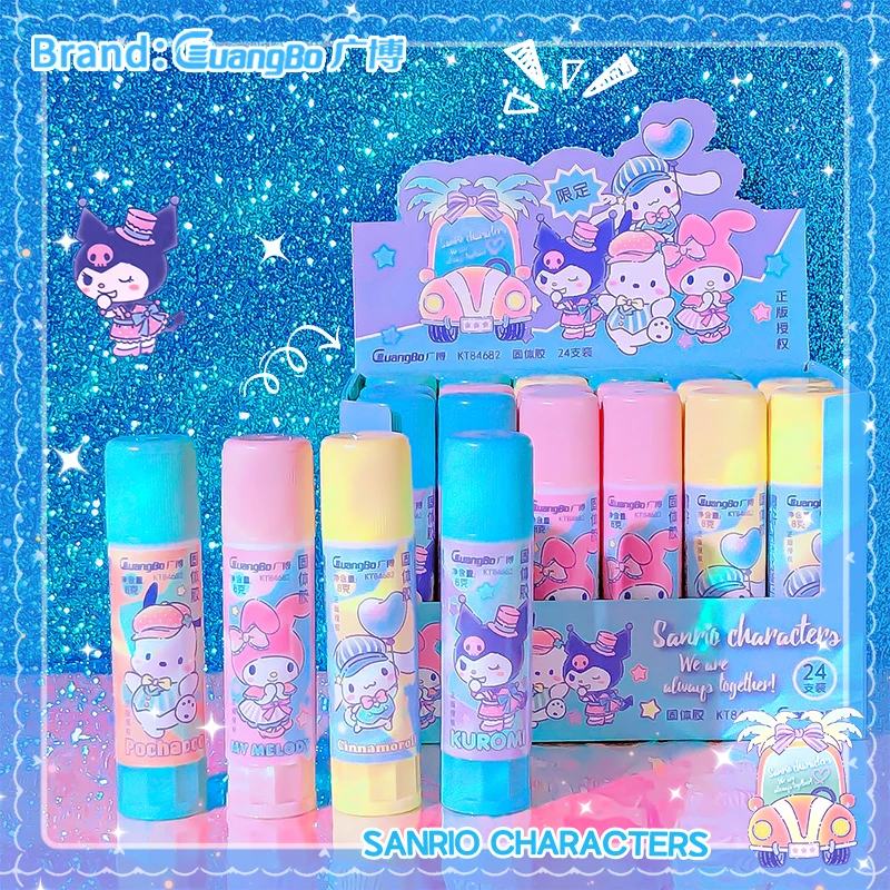 school supplies school useful sanrio stationery Strong glue sanrio kuromi glue guns My Melody glue pen cinnamoroll glue stick