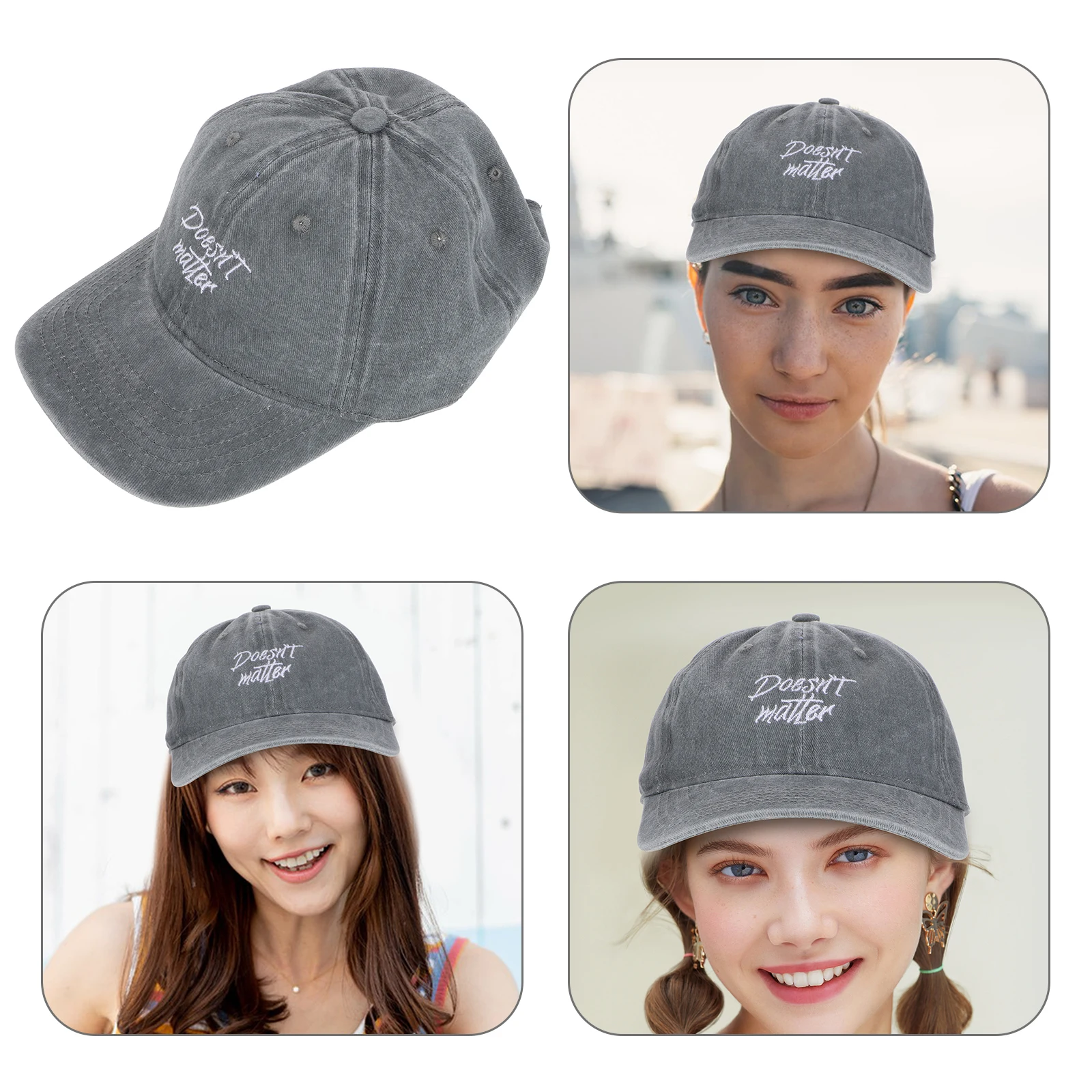 

Embroidered Baseball Cap Bucket Hat Golf Dad Visor Beach Sun Adjustable Snapback
