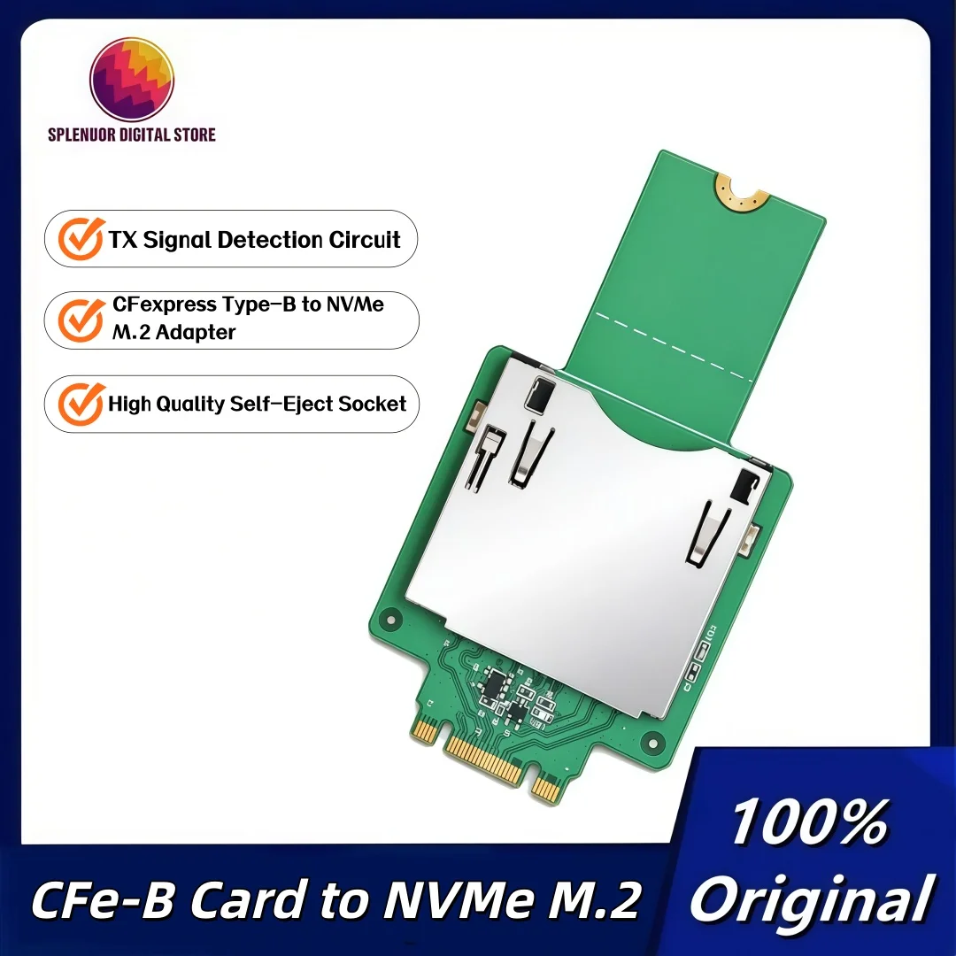 High Quality CFexpress TypeB to NVME M.2 Adapter CFE Memory Card Adapter USB Protocol Card Reader to NVME M.2