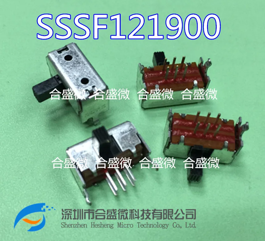 Imported Alps Slide Switch Sssf121900 Toggle Switch Direct Plug 6 Feet 2 Gear Horizontal Handle Length 6mm8 Feet