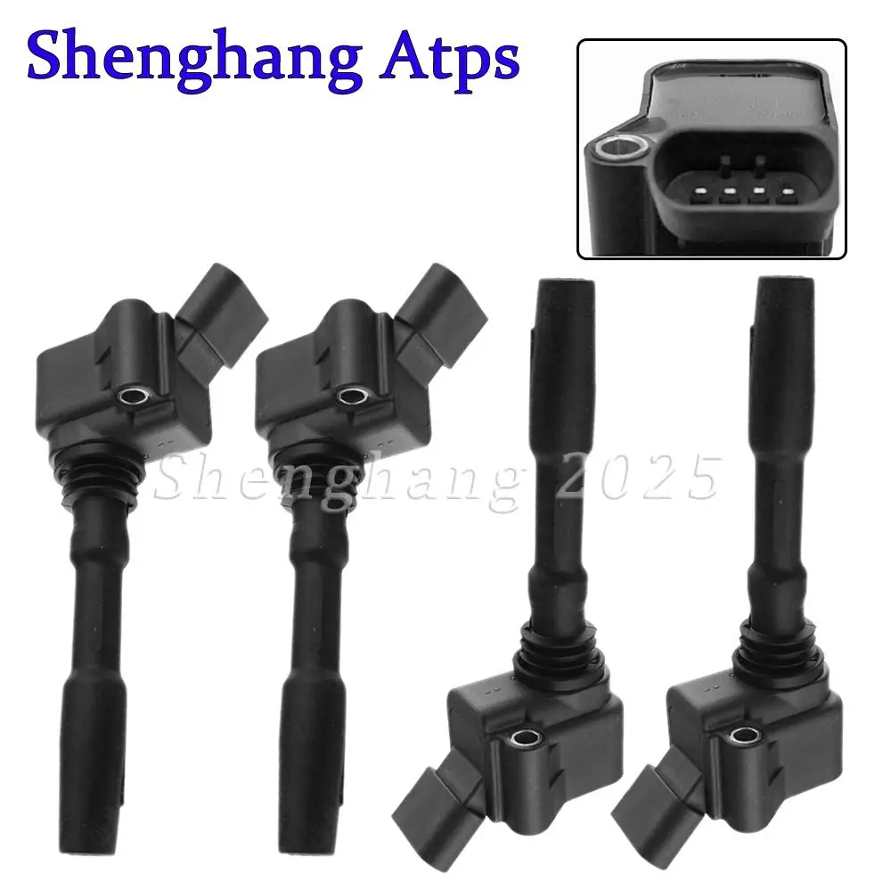 

4pcs Ignition Coil 06H905110G 06K905110G 06L905110 95890511000 For VW Atlas Tiguan Audi TTS A4 Q5 Porsche 1.8T 2.0T EA888 Gen3