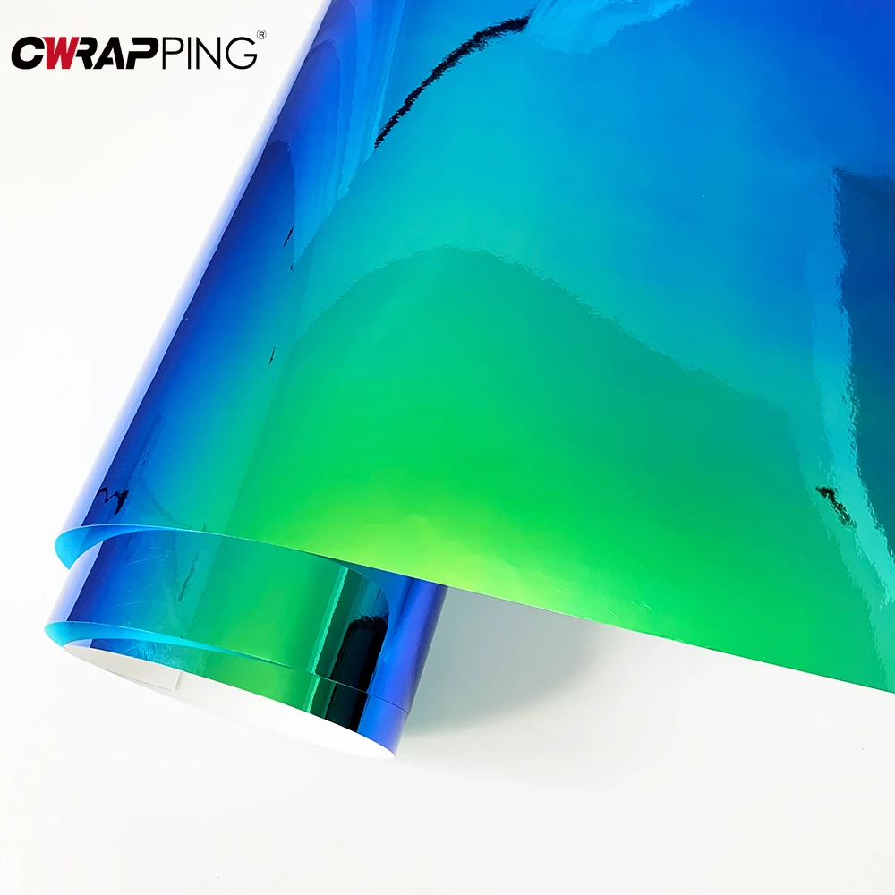 ฟิล์มเคลือบสีรุ้งกันน้ำแบบติดเองสำหรับตกแต่งรถยนต์ ฟิล์มไวนิลหุ้มรถยนต์ อุปกรณ์ตกแต่งรถยนต์ออฟโรด สติ๊กเกอร์ติดรถยนต์